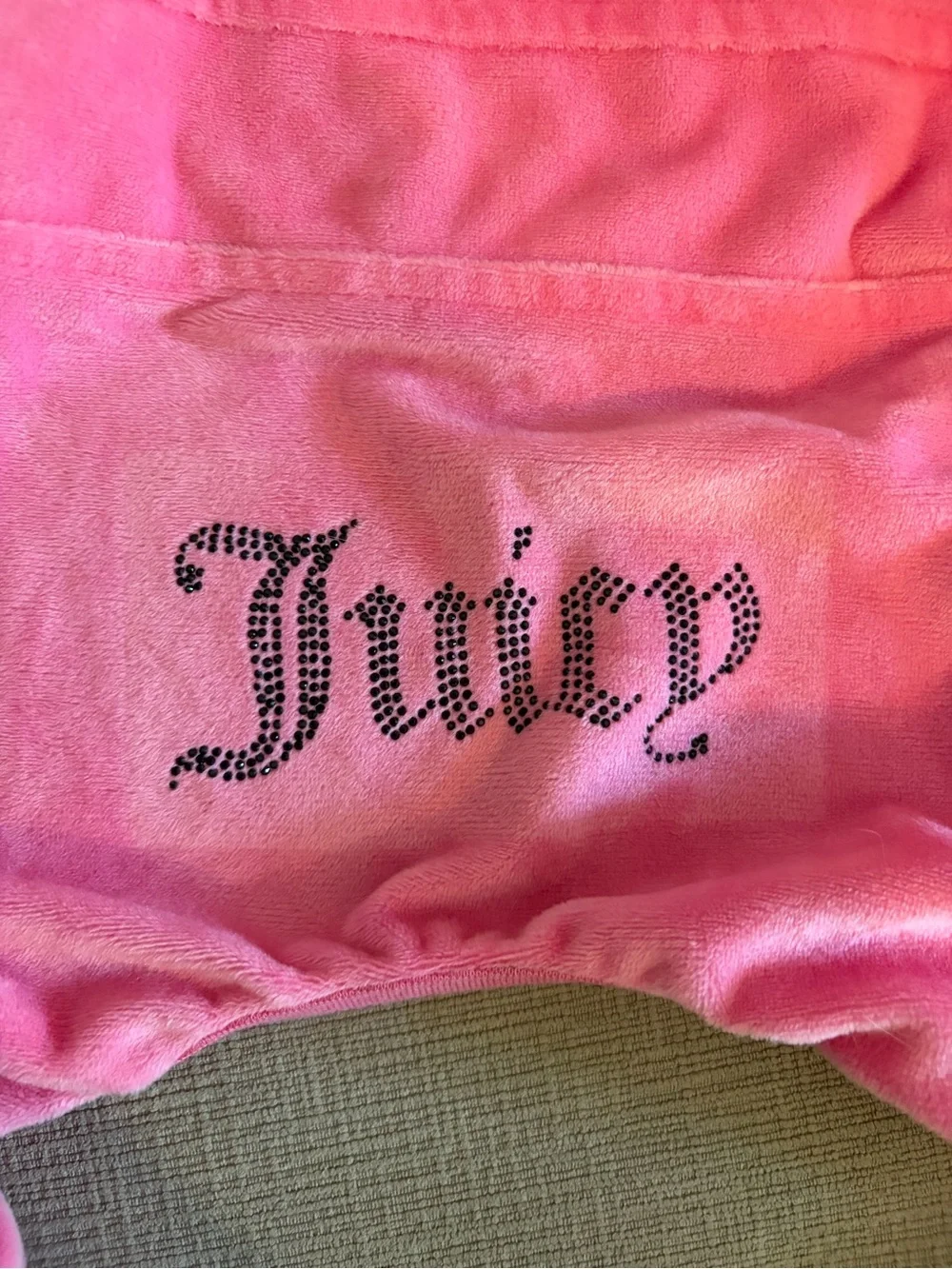 Juicy Couture Hot Pink Studded Crown Dog Hoodie